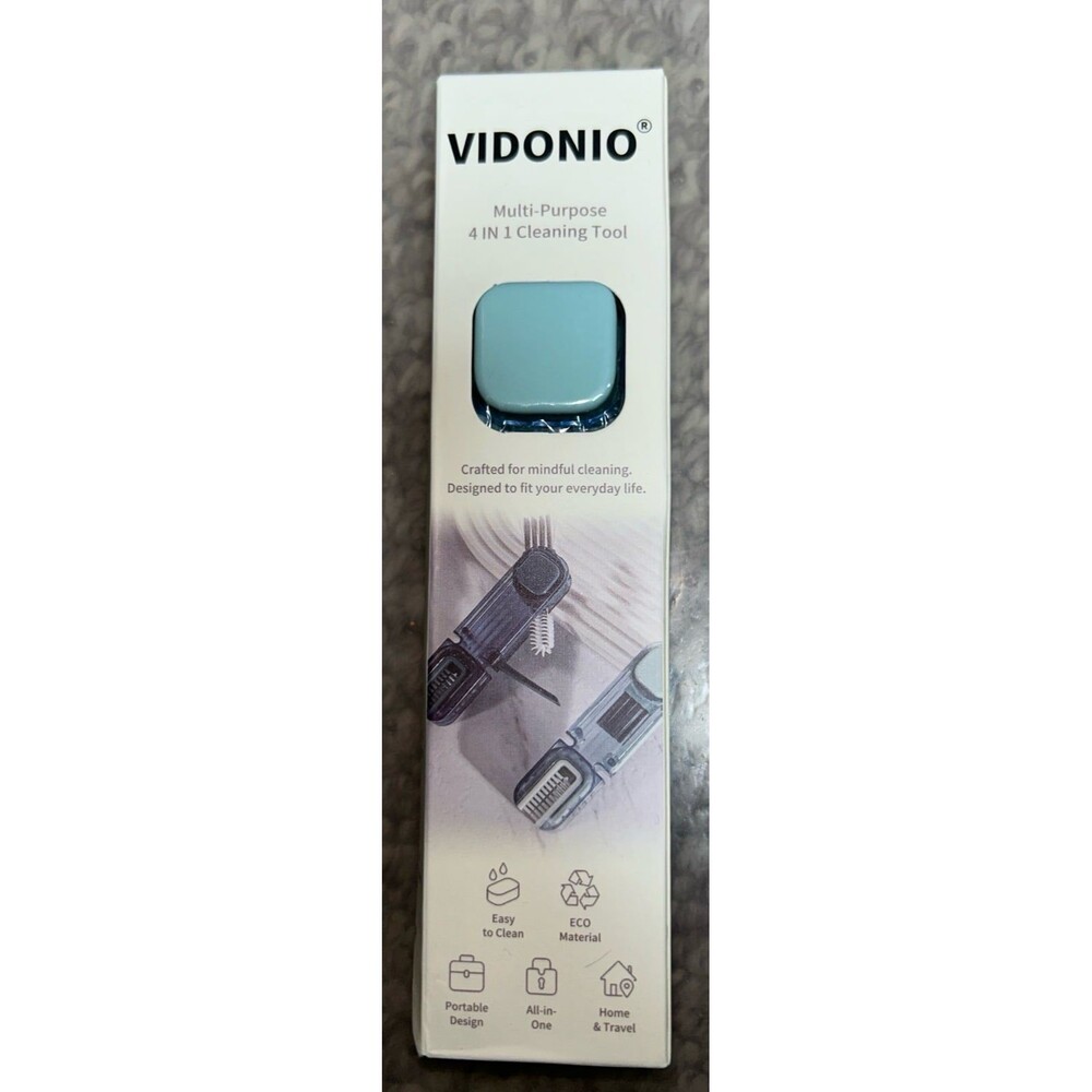 Blue 4 in 1 water bottle cleaning tool brush